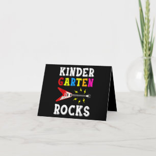 Guitar Lover   Kindergarten Rocks Guitar Thank You Card