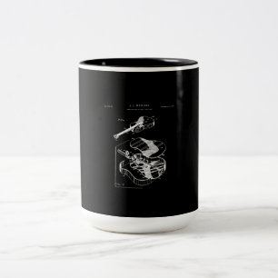 Guitar Lover   Martin Guitar Patent Two-Tone Coffee Mug
