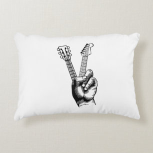 Guitar Lover Say Hi Guitar Gift Decorative Cushion