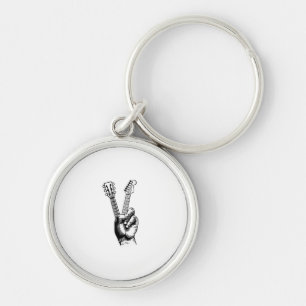 Guitar Lover   Say Hi Guitar Gift Key Ring