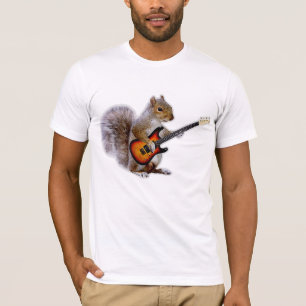Guitar Lover   Squirrel Playing Guitar T-Shirt