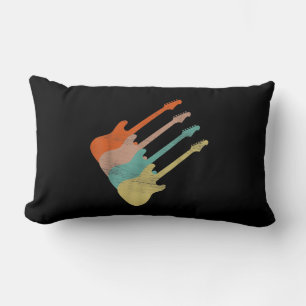 Guitar Lover   Vintage Electric Guitar Lumbar Cushion