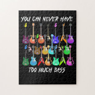 Guitar Lover You Can Never Have To Must Bass Jigsaw Puzzle