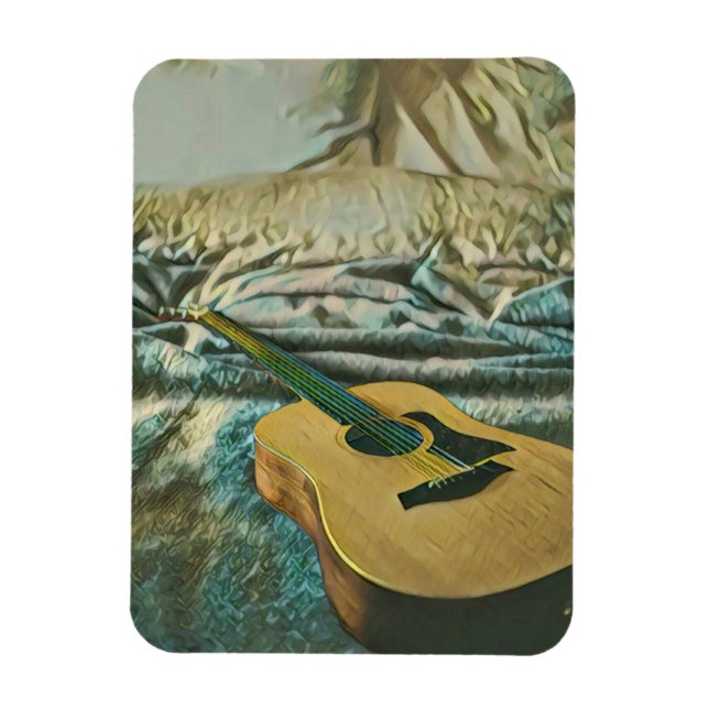 Guitar lovers gifts magnet (Vertical)