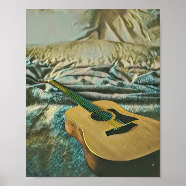 Guitar lovers gifts poster (Front)