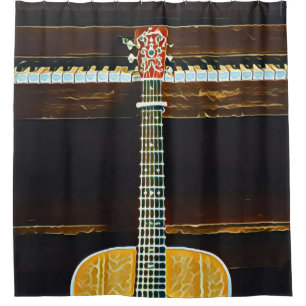 Guitar lovers gifts shower curtain
