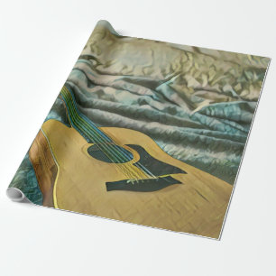 Guitar lovers gifts wrapping paper