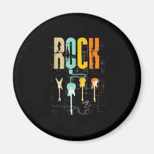 Guitar Lovers   Retro Style   Gift For Guitarist Magnet