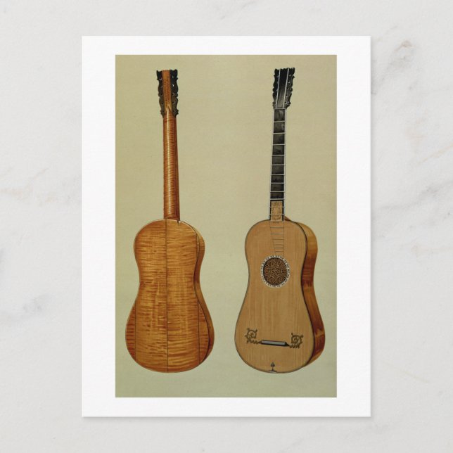 Guitar made by Antonio Stradivarius (c.1644-1737), Postcard (Front)
