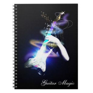 Guitar Magic Colourful Spiral Bound Notebook