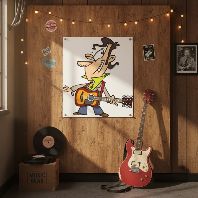 Guitar Man Rockstar Poster (Creator Uploaded)