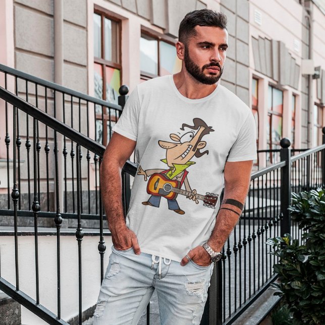 Guitar Man Rockstar T-Shirt (Creator Uploaded)