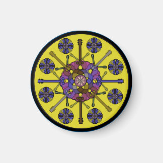Guitar Mandala Magnet