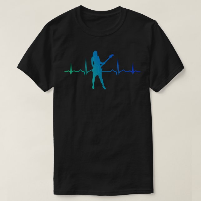 Guitar Mens Electric Guitar Acoustic  T-Shirt (Design Front)