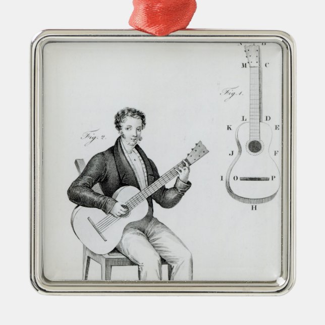 Guitar Metal Ornament (Front)