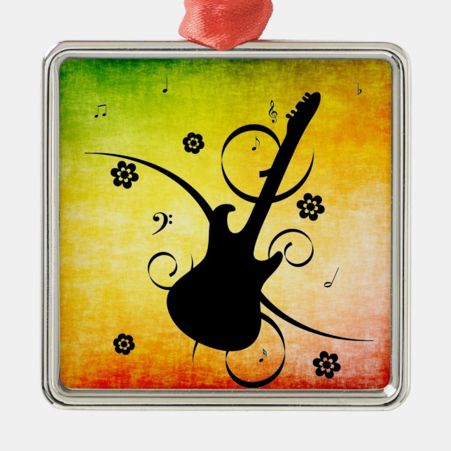 Guitar Metal Ornament (Front)