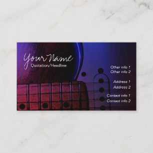 GUITAR Midnight Blues Music Business cards