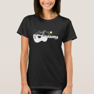 Guitar Mountains Musician Mountain Sports Hiking S T-Shirt