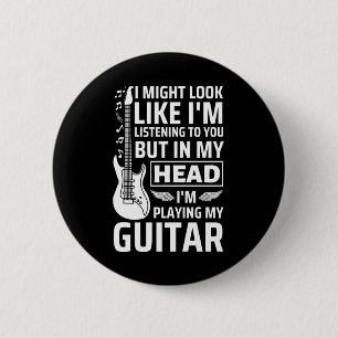 Guitar Music 6 Cm Round Badge