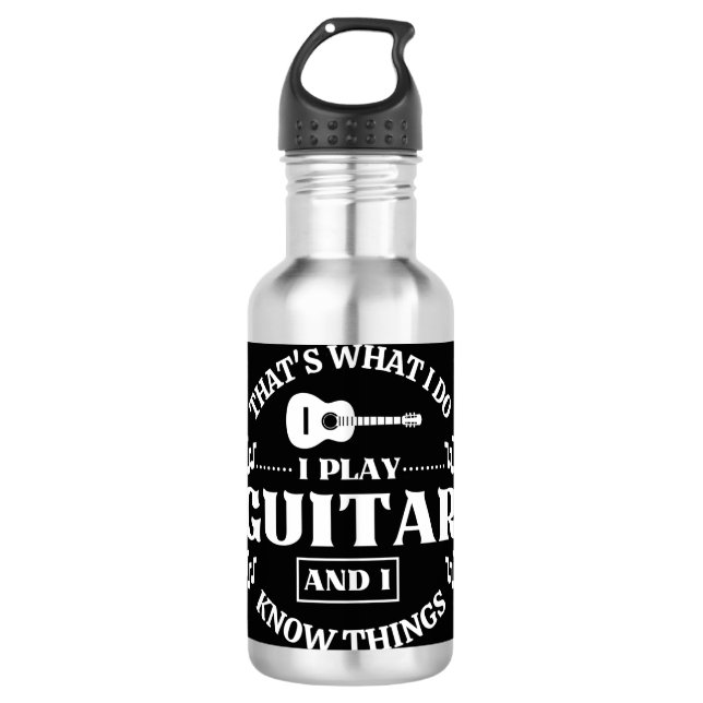 Guitar Music 710 Ml Water Bottle (Front)