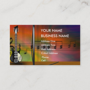 Guitar - Music Business Card