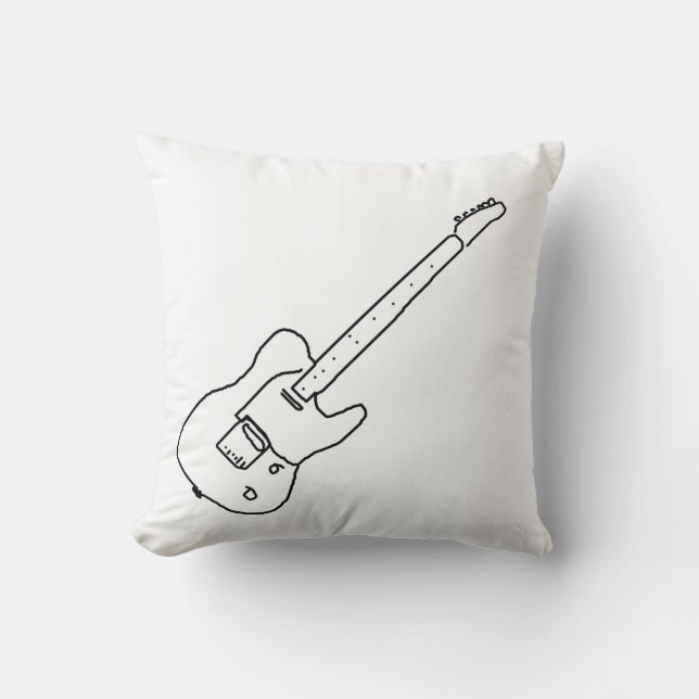 guitar music decor-idea cushion (Front)