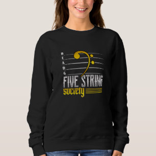 Guitar Music Five Strings Society Sweatshirt