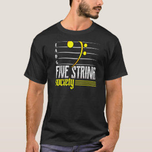 Guitar Music Five Strings Society T-Shirt