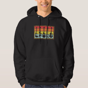 Guitar Music Guitar Retro Vintage Sunset Hoodie