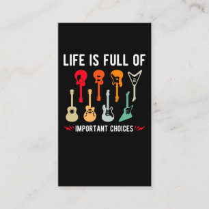 Guitar Music Lover Acoustic Electric Guitarist Business Card