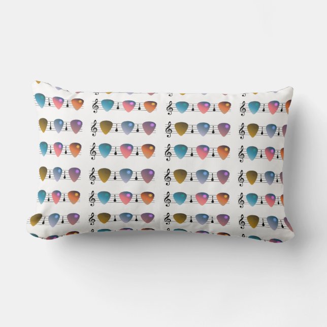 Guitar Music Lumbar Cushion (Front)