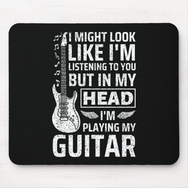 Guitar Music Mouse Pad (Front)