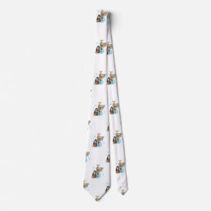 guitar music pattern tie