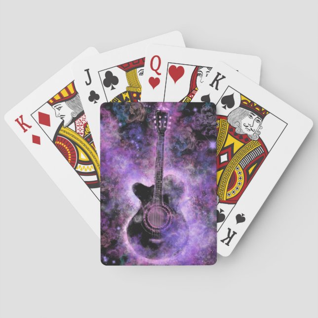 Guitar Music Playing Cards Magic Sounds (Back)