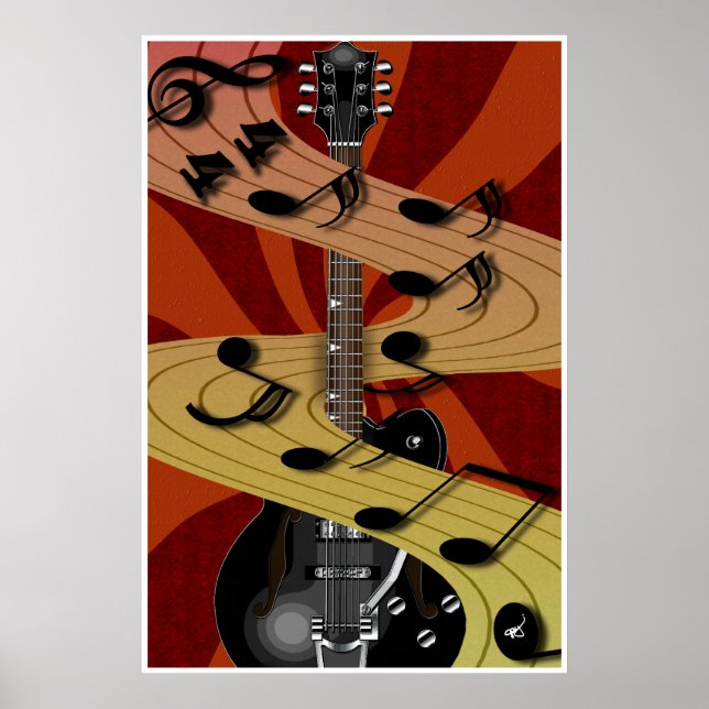 Guitar Music Poster (Front)