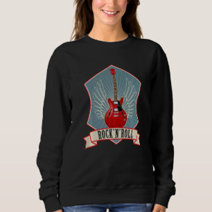 Guitar Music  Roch N Roll Sweatshirt