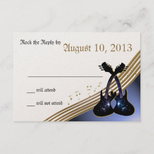 Guitar Music RSVP Card
