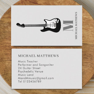 Guitar Music Teacher Business Card