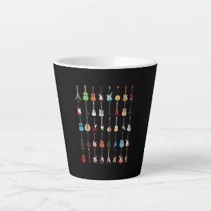 Guitar Musical Instrument Rock and Roll Latte Mug