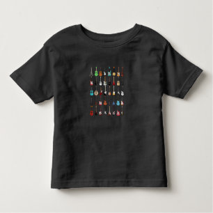 Guitar Musical Instrument Rock and Roll Toddler T-Shirt