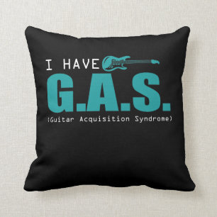 Guitar Musician Gift Funny Music Guitarist Saying Cushion