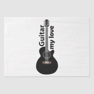 Guitar My Love Guitar Tissue Paper