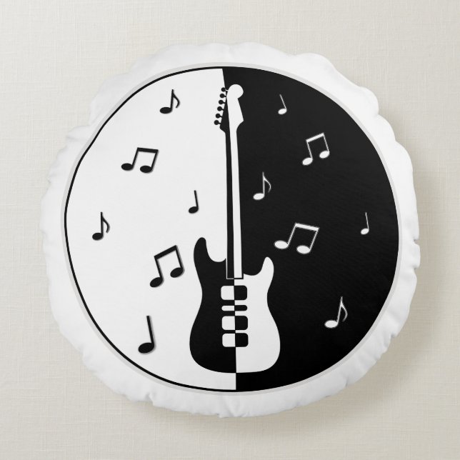 Guitar Night Round Cushion (Front)