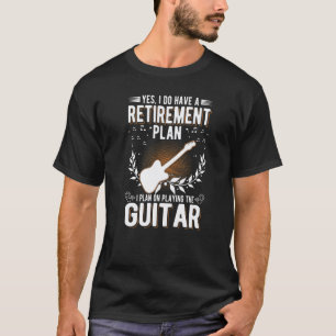 Guitar Old Man Electric Guitar Grandpa Guitarist T-Shirt