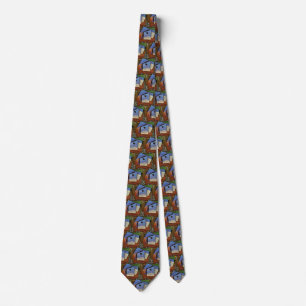 Guitar on a table by Juan Gris Tie