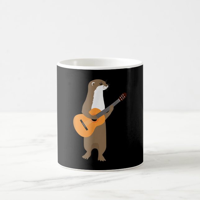 Guitar Otter  Animal Kids Guitarist  Art Out Coffee Mug (Center)