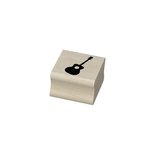 Guitar Outline  Rubber Stamp (Stamp)
