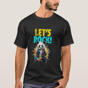 Guitar Panda, Funny Panda Playing Music Vintage T-Shirt