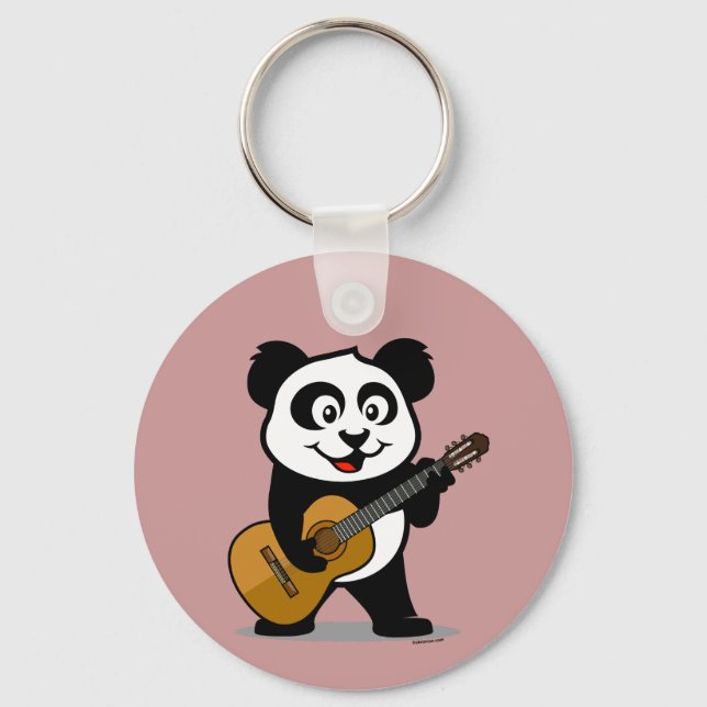 Guitar Panda Key Ring (Front)