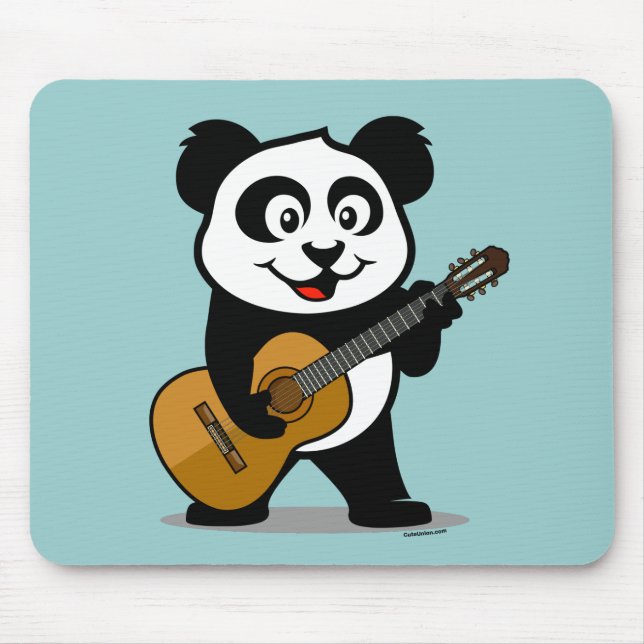 Guitar Panda Mouse Pad (Front)